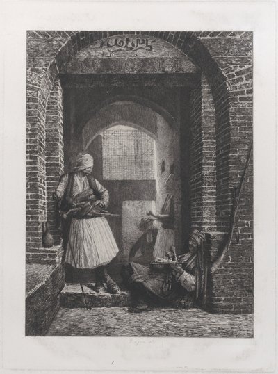Arnaut Guardhouse v Káhiře, 1868., 1868. od Paul Adolphe Rajon
