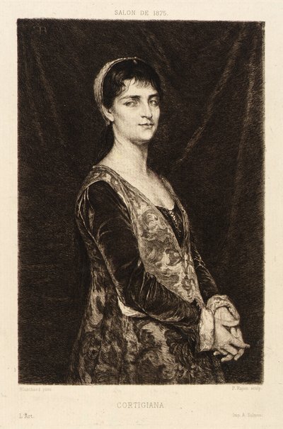 Cortigiana od Paul Adolphe Rajon