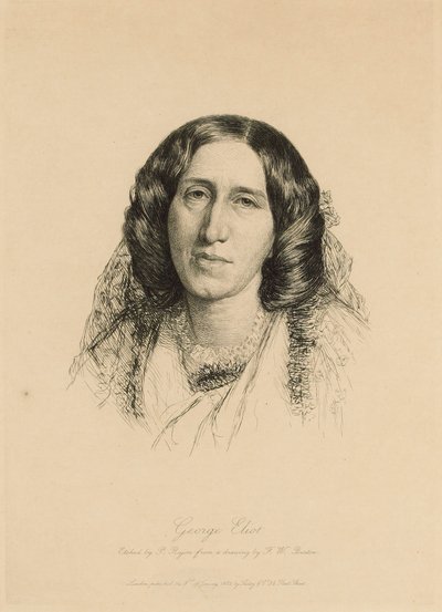 Portrét George Eliota 1819-1880, 1882. od Paul Adolphe Rajon