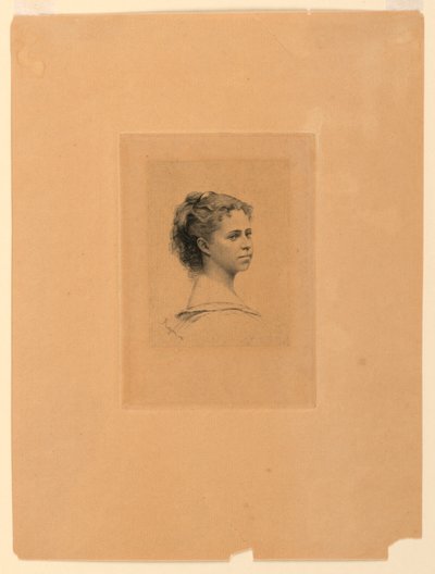 Portrét slečny Delaporteové od Paul Adolphe Rajon