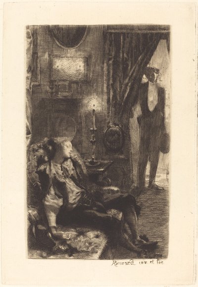 Iza Spí Spánek Izy, 1885. od Paul Albert Besnard