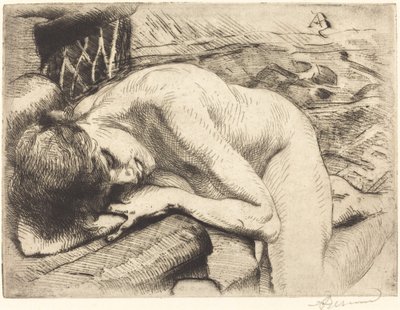 Model spí na podlaze Model spí na podlaze, 1885. od Paul Albert Besnard