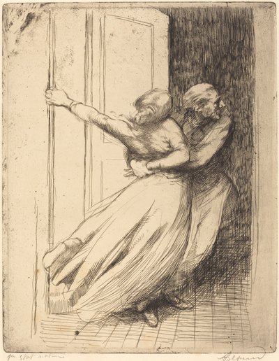 The Rape Le Viol, c. 1886. od Paul Albert Besnard