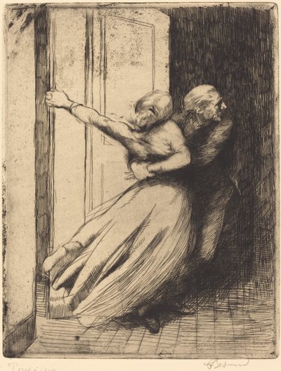 The Rape Le Viol, c. 1886. od Paul Albert Besnard