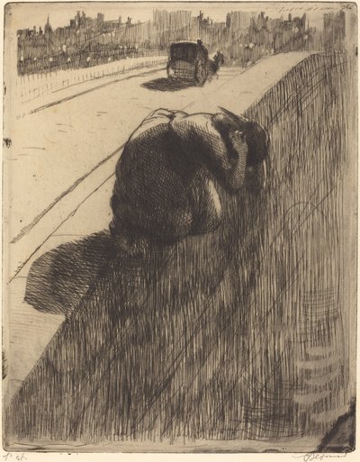 Sebevražda Le Suicide, c. 1886. od Paul Albert Besnard