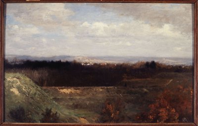Pohled na Bouloňský prales z bulváru Suchet, asi 1860 (olej na plátně) od Paul Alfred de Curzon