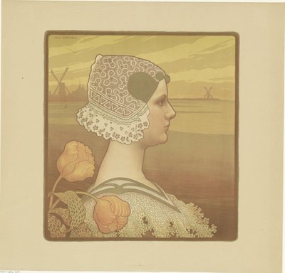 Portrét Wilhelminy, královny Nizozemska od Paul Berthon