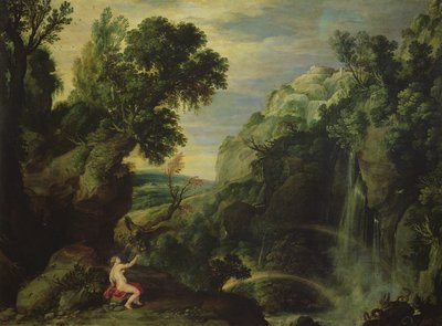 Hebe a orel Jupitera, 1610 od Paul Bril