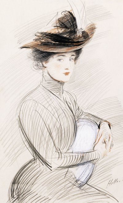 Elegantní dáma, od Paul Cesar Helleu