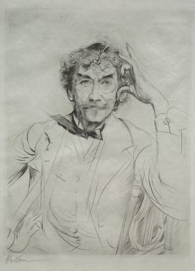James MacNeill Whistler, 1897. od Paul Cesar Helleu