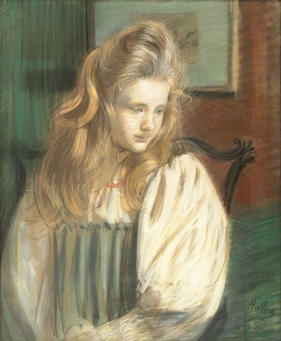 Portrét Jessie Margery Dunthorne, od Paul Cesar Helleu