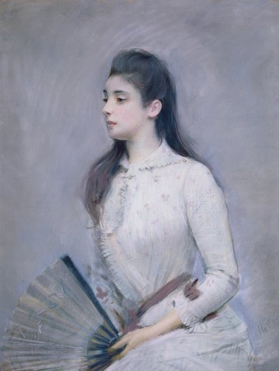 Portrét Marie Jeanne Gouzien, 18889 (pastel na papíře) od Paul Cesar Helleu