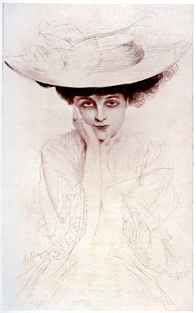 Portrét hraběnky z Noailles od Paul Cesar Helleu
