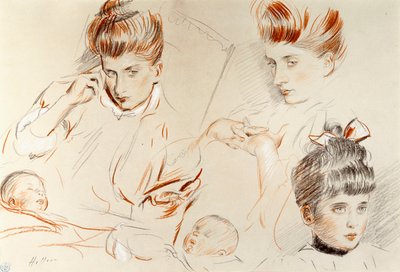 Náčrtky Mme, od Paul Cesar Helleu
