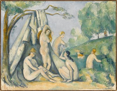 Koupající se ženy před stanem (Baigneuses devant la tente) od Paul Cézanne