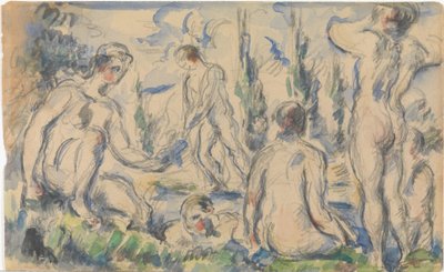 Koupající se (avers); Krajina (revers) od Paul Cézanne