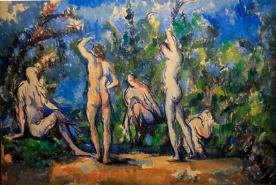 Pět koupajících 1900 - 1904 (olej na plátně) od Paul Cézanne