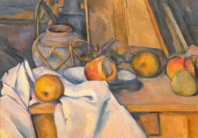 Ovoce a sklenice zázvoru od Paul Cézanne