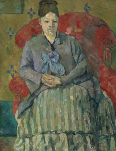 Madame Cézanne v červeném křesle od Paul Cézanne