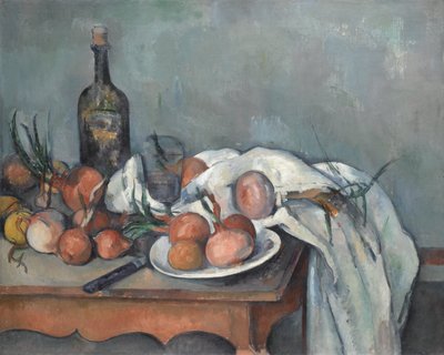 Zátiší s cibulemi od Paul Cézanne