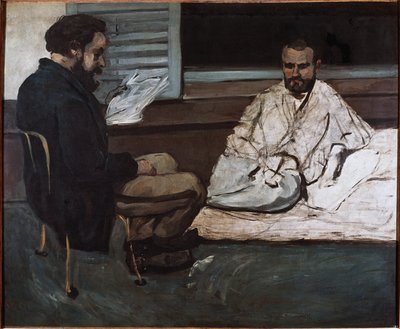 Paul Alexis čte rukopis Emile Zola (olej na plátně od Paul Cézanne