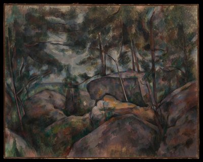 Skály u Fontainebleau od Paul Cézanne
