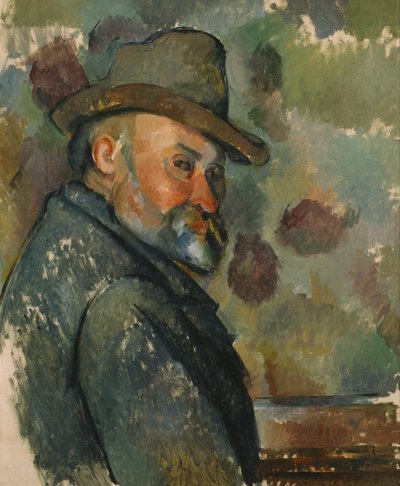 Autoportrét v měkkém klobouku od Paul Cézanne