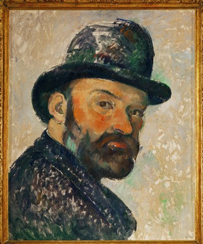Autoportrét s buřinkou od Paul Cézanne