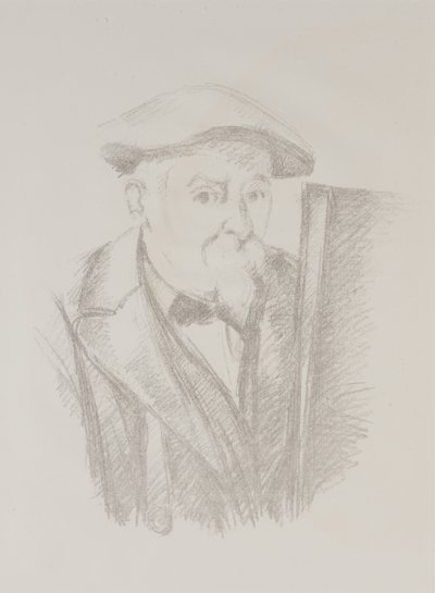 Autoportrét před stojanem od Paul Cézanne