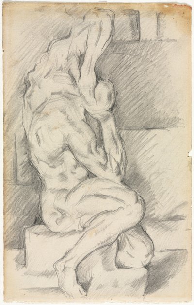Náčrt anatomické sochy (recto) od Paul Cézanne