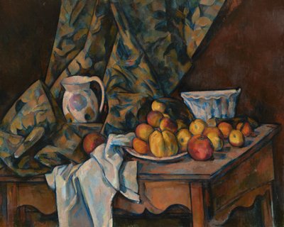 Zátiší s jablky a broskvemi od Paul Cézanne