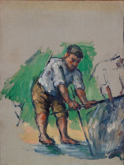 Vrták studní (Le Foreur) od Paul Cézanne