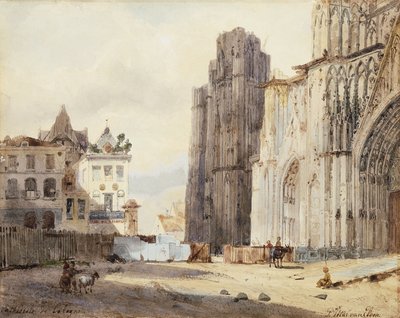 Cathedrale de Cologne od Paul Constantin Dominique Tetar van Elven