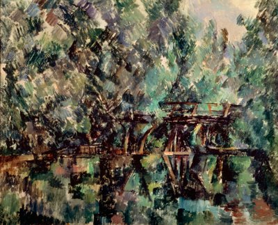 Most přes rybník, c1898. od Paul Cézanne