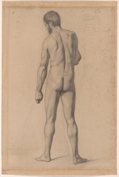 Akademický akt při pohledu zezadu od Paul Cézanne