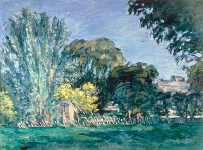 Stromy v Jas de Bouffan od Paul Cézanne
