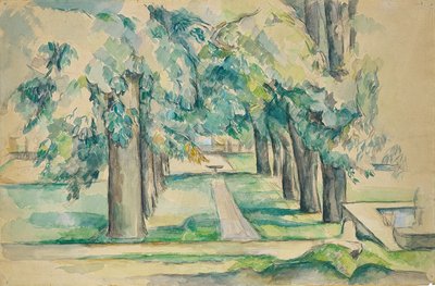 Avenue of Chestnut Trees v Jas de Bouffan od Paul Cézanne