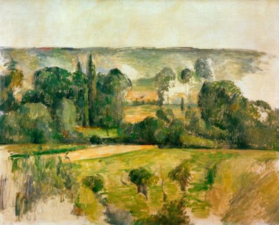 Krajina a stráně, nedaleko Médanu od Paul Cézanne