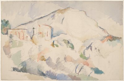 Château Noir a Mont Sainte-Victoire, c. 1890-1895 od Paul Cézanne