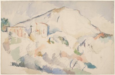Château Noir a Mont Sainte-Victoire, cca 1890-1895 od Paul Cézanne
