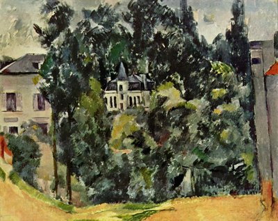 Zámek u Paříže od Paul Cézanne
