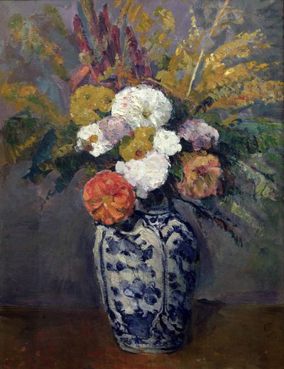 Jiřiny, kolem roku 1873 od Paul Cézanne