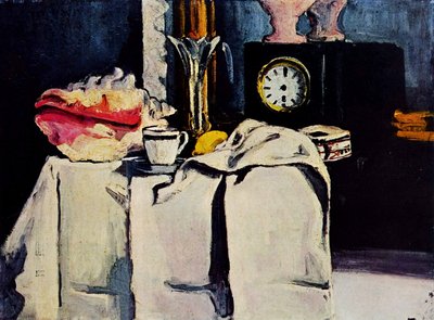 Černé mramorové hodiny od Paul Cézanne