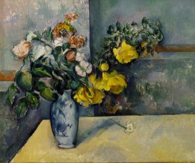 Květiny ve váze od Paul Cézanne