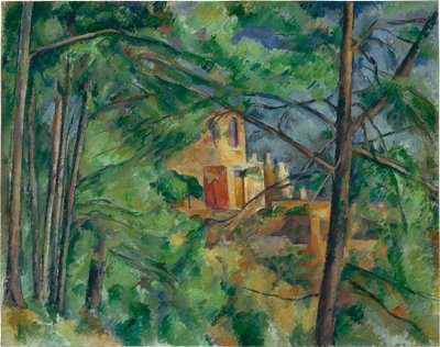 Anglicky: Château Noir behind the trees Château Noir behind the trees od Paul Cézanne