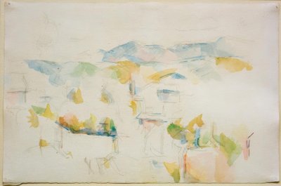 Hornatá krajina kolem Aix-en-Provence od Paul Cézanne
