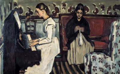 Dívka u klavírní předehry k Tannhauserovi, c1868. od Paul Cézanne