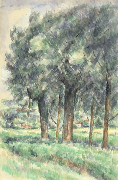 Skupina stromů, 1877-80 od Paul Cézanne