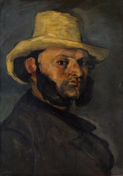 Gustave Boyer nar. 1840 ve slaměném klobouku, 1870-71. od Paul Cézanne