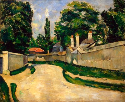 Domy podél silnice, c1881 od Paul Cézanne